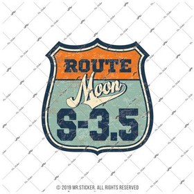 Resim Rou10 Route Moon S3.5 Sticker 