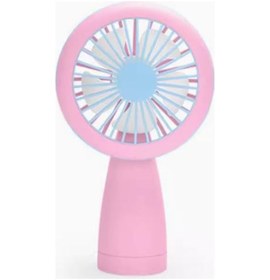 Resim Mini Taşınabilir El Tipi Vantilatör, Usb Şarj Edilebilir, El Tipi Vantilatör Pembe 