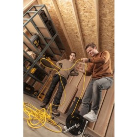 Resim Stanley Profesyonel Makaralı Kablo St-E Serisi Termikli IP20 4 Soketli 25 Metre 3x1.5mm 