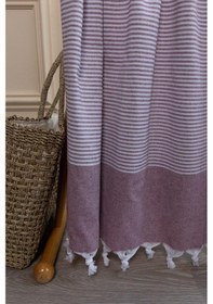 Resim Varol 2 Adet %100 Pamuk Peştemal Büşra Lıla/90x180 Lila 