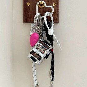 Resim Silver1 Zarif Anti-Kayıp Araba Anahtarlık Okul Çantası Çekicilik Bebek Yaratıcı Erkek ve Kadın Çift Yıldız Ayı Anahtarlık (Yurt Dışından) 