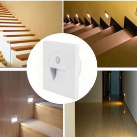 Resim Cata Ct-5170b 1w Sensörlü Ledli Koridor Armatürü Beyaz Işık Beyaz 