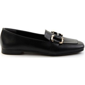 Resim Siyah Kadın Loafer Ayakkabı K01641021609 Siyah 