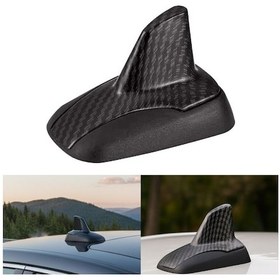 Resim Karbon Fiber Desenli Oto Anten Süs Köpekbalığı Shark Araba Araç Dekoratif Süs Anteni Üniversal Ps-242 