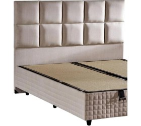 Resim Star Başlık 160 cm Çift Kişilik Krem Keten Kumaşlı Modern Lüks Yatak Başlığı / Baza Başlığı 