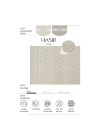 Resim Hasır 620 Gri Halı Bohem Mutfak Halısı Koridor Halısı İnce Halı Kilim Kesme Halı Yolluk Balkon Halı 