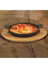 Resim Lava Döküm Yuvarlak Kulplu Tava 18 CM 