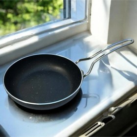 Resim Tuna House Granit Kapaksız Tava 32 Cm Siyah 