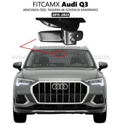 Resim FitCamX -Audi Q3 Modele Özel 4K Araç Kamerası (2015-2023)(FT-HY7708-Q3) 