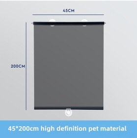 Resim Yuntech01 Kamyon Ön Cam Genişletilebilir Güneşlik - Şeffaf Isı Yalıtımlı Süngerli Araç Güneş Koruyucu Perde 45x200cm 