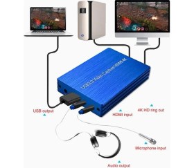 Resim Keepro usb 3.0 hdmı 4k video capture kart canlı görüntü yakalama kartı 