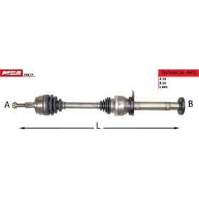 Resim MGA 70817 Aks Sağ Transporter T6 10- Transporter T5 03- Transporter T7 140-180 Ps 