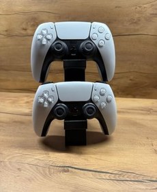 Resim Ps5 Dualsense Oyun Kolu Standı 2 Li Dikey Tutucu 3d Baskı, Şık Ve Dayanıklı Tasarım 20x15x4 Cm Siyah 