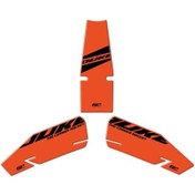 Resim GP Kompozit KTM Duke 390 2024 Uyumlu Tank Pad Seti Turuncu 