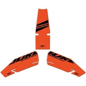 Resim GP Kompozit KTM Duke 390 2024 Uyumlu Tank Pad Seti Turuncu 