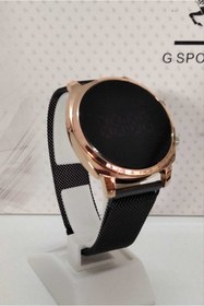 Resim G-Sport POLO Siyah Renk Dijital Tuşlu Hasır Kayış Saat 