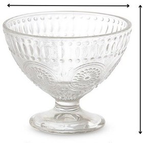 Resim Güneş Desen Dondurma Tatlı Çerez Cam Kase Takımı 6 X 260 Ml Şeffaf 