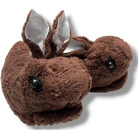 Resim Cakgo 159-26 Termal Tavşan Figürlü Kız Çocuk Panduf 30-35 Kahverengi 