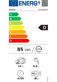 Resim Siemens SN23HB62MT 6 Programlı 14 Kişilik Bulaşık Makinesi 