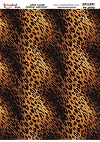 Resim Pirinç Dekopaj Kağıdı 30x42cm Pt-3689 Leopar Desen 