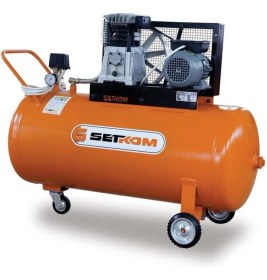 Resim Setkom Pistonlu Kompresör 3 Hp 380V 200LT 8 Bar - Set 30/200-3 