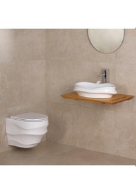 Resim Lena Asma Klozet Beyaz Et-w3000 Beyaz 