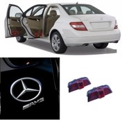 Resim MISIRLIGRUP Mercedes W204 C180 Amg Kapı Altı Led Logo Lamba 2 Adet Uyumlu 