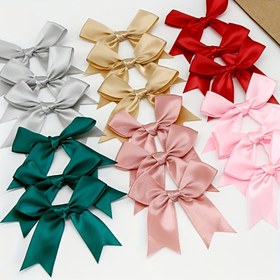 Resim 50 adet Sevgililer Günü süslemeleri Lüks Pembe ve Beyaz Kurdele Yaylar - 8.38cm Düğünler, Festivaller, DIY El İşleri, Hediye Paketleme ve Ofis Dekoru için Göz Alıcı Süslemeler - Doğum Günü, Tatil, Çelenk, Düğün, Gelin Duşu ve Parti Malzemeleri için Mükemmel 