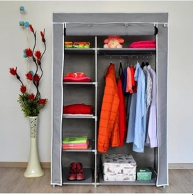 Resim Mavipaket Prado Elit Yandan Raflı Çelik Profilli Bez Dolap 