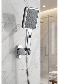 Resim Lüks Mafsallı Duş Takımı Krom 