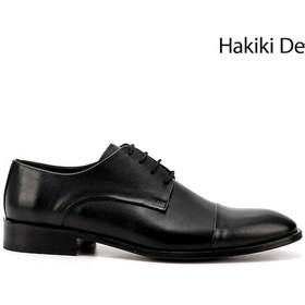 Resim Gönderi(R) Gönderi R Erkek Siyah Bağcıklı Kösele Taban Hakiki Deri Klasik Ayakkabı Ddma64901727 Siyah 