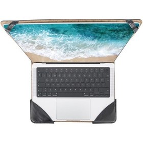 Resim Bouletta Chester Deri 13-14 inç Apple Uyumlu MacBook Kılıfı RST1 Siyah 