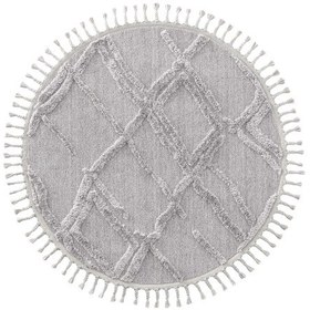 Resim Cool Halı Palazzo 03 Gri Bukle Salon Halısı Hav Toz Vermez Mutfak Koridor Çocuk Odası Halısı Yuvarlak Halı 