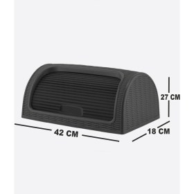 Resim Ovio Ev Yaşam Ekmek Kutusu Ekmeklik Kayar Kapaklı Ekmek Sepeti 