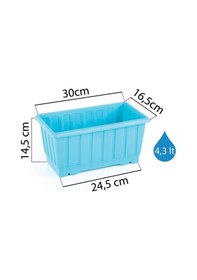 Resim Serinova Küçük Balkon Saksı 4.3 Lt 