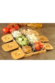 Resim Storemax Bambum Krosna - 13 Parça Cam Kahvaltılık 