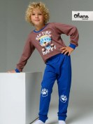Resim Ohana Kids Çocuk Pijaması 230803768 Kahverengi 