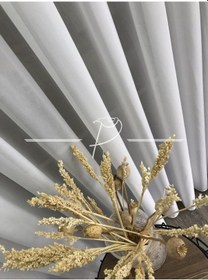 Resim Tül Perde Lüx Krep Tül Ultra Dökümlü Kırık Beyaz 