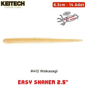 Resim Keitech Easy Shaker 6.3cm 2.5" 412 Wakasagi Kokulu Silikon Kurt 