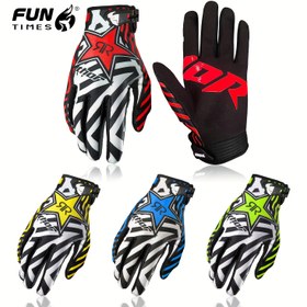 Resim Yeni Motorcu Eldivenleri - Cesur Grafik Baskılı, Dayanıklı Polyester & Kapatma - Dağ Bisikleti ve Off-Road Maceraları için Çok Renk Seçenekleri, Motosikletler ve Bisikletler için Evrensel Uyum 