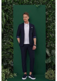 Resim Efor C 639 Slim Fit Lacivert Spor Ceket Lacivert 