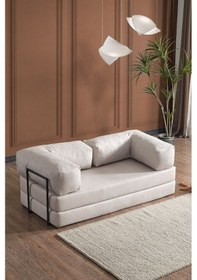 Resim Line Aktivite Koltuğu Çok Amaçlı Koltuk Yatak Krem Krem 