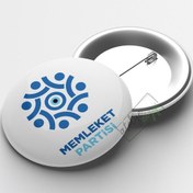 Resim Memleket Partisi İğneli Buton Rozet 58mm 100 adet 