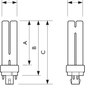 Resim MASTER PL-C 26W/827/4P 1CT/5X10BOX 2700K Günışığı Enerji Tasarruflu Ampul 