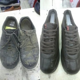Resim Point Care Siyah Yoğun Kapatıcı Ayakkabı Boyası Siyah Bağcık ve Boya Süngeri 