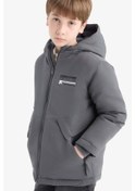 Resim Defacto Erkek Çocuk Su İtici Kapüşonlu Fermuarlı Cepli Mont C4318a825auar58 Antrasit 