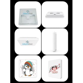 Resim Gökyüzü Panel Sevimli Penguen Avize-Led AVIZE-25WATT-30 cm x 30 cm ,ÇOCUK Odası Avize, Avize Modelleri,led Avize 