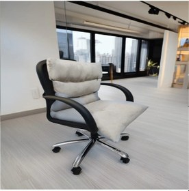 Resim Ozclife Bej Renk Ortopedik Ofis Koltuğu Minderi 