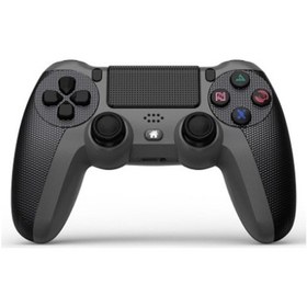 Resim Km048 Ps4 Bluetooth Kablosuz Gamepad Denetleyicisi 4.0 İçin Işık Çubuğu İle Savaş Grisi 