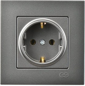 Resim Günsan Eqona Füme Topraklı Priz 